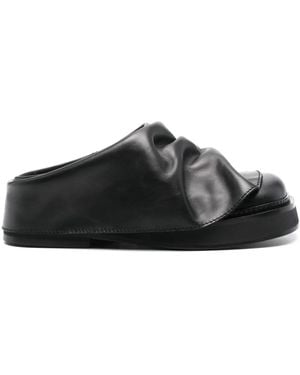 The Attico Mini Robin Mules - Black
