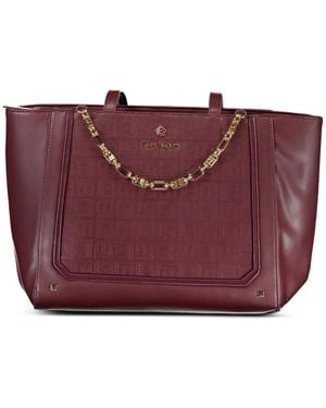 Laura Biagiotti Tote Bag Mit Monogrammmuster - Lila