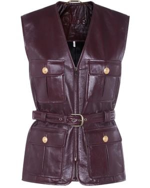 Chloé Chaleco con cinturón - Morado