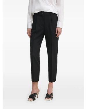 Sisley Pantalon À Design Plissé - Black