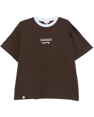 Charles Jeffrey Logo-Embroidered T-Shirt - Brown