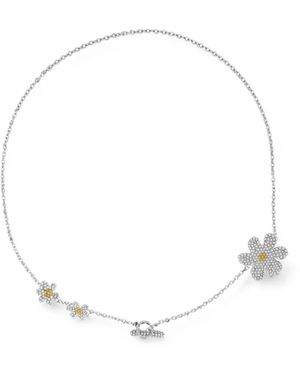 Marni Daisy Crystal-Embellished Flower Necklace - White