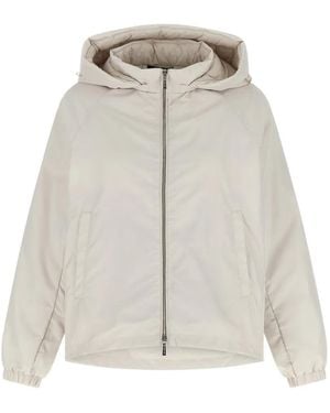 Moorer Soave Removable-Hood Jacket - White