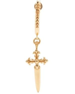 Emanuele Bicocchi Dagger Cross Earring - White