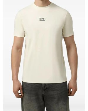 EA7 T-Shirt Ventus7 Girocollo Con Logo - Bianco
