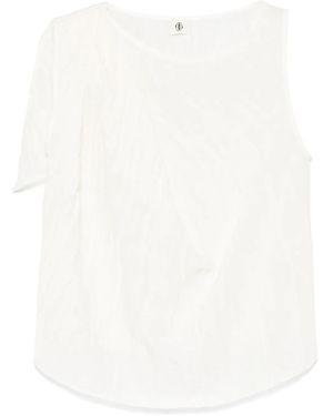 THE GARMENT Semi-Sheer Top - White