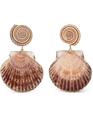 Jennifer Behr Boucles D'Oreilles Roma À Pendentif Coquillage - Pink