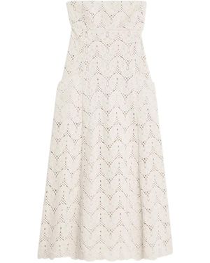 JBQ Gestricktes Midikleid - Weiß