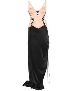 Maria Lucia Hohan Sakura Lace-Up Corset Dress - Black