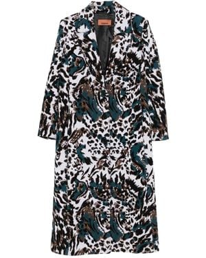 Missoni Mantel mit Animal-Muster - Schwarz
