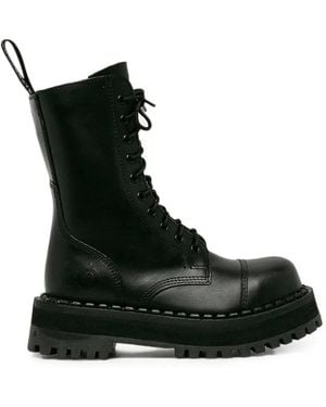 Altercore 353 Lace-Up Platform Boots - Black