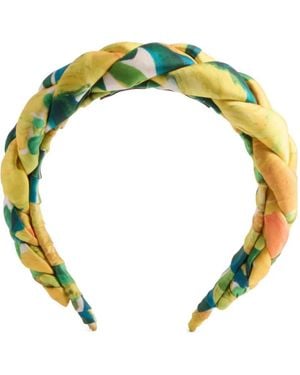 La DoubleJ Braided Floral Head Band - Yellow