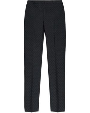 McQueen Skull-Pattern Trousers - Blue