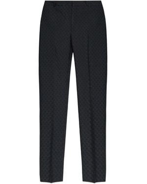 McQueen Skull-Pattern Trousers - Blue