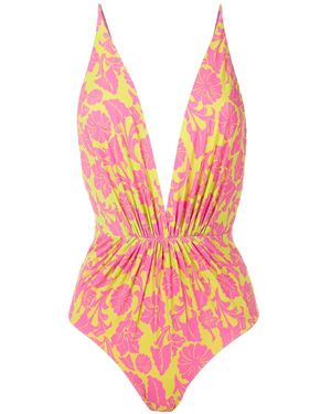 Clube Bossa Costume Intero Con Stampa Clavert - Rosa