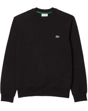 Lacoste Logo-embroidered crew-neck sweater - Schwarz
