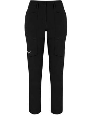 Salewa Puez Durastretch Trekking Cargo Trousers - Black