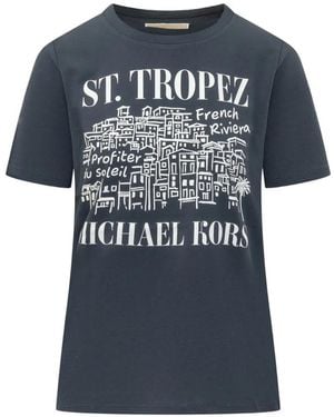 MICHAEL Michael Kors Graphic T-Shirt - Blue