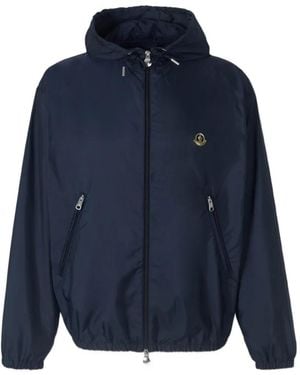 Moncler Windbreaker Mit Kapuze - Blau