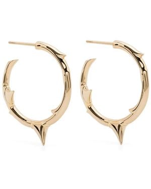 Shaun Leane Medium Rose Thorn Hoop Earrings - Metallic