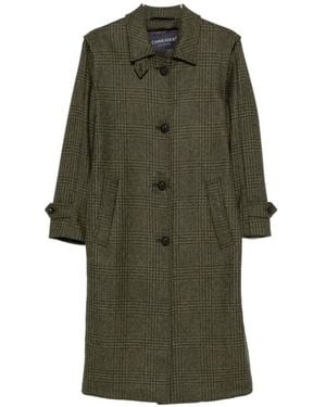 Schneiders Lena Prince Of Wales Check Coat - Green