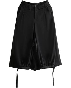 Yohji Yamamoto Pleated Balloon Pants - Black