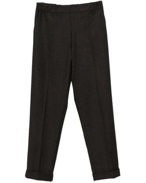 Whyci Pantalones Con Bajos Con Vuelta - Negro