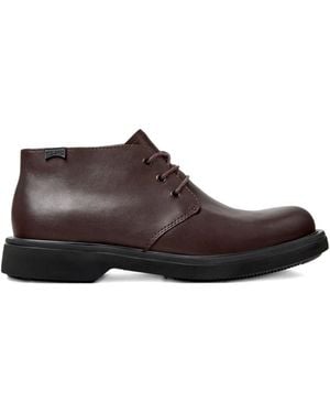 Camper Norman Lace-Up Leather Desert Boots - Brown