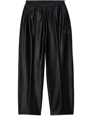 Alexander Wang サテン トラックパンツ - ブラック