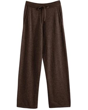 Chinti & Parker カシミア ワイドパンツ - ブラウン