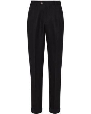 Brunello Cucinelli Twill Broek - Zwart