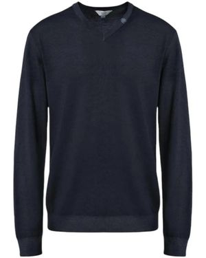 Malo Tavolozza Strickpullover - Blau