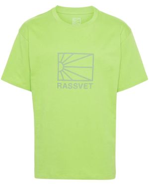 Rassvet (PACCBET) Logo-Rubberised Cotton T-Shirt - Green