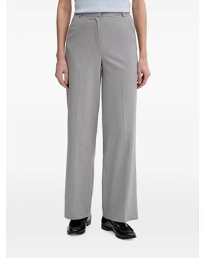 Benetton Pantalon À Plis Marqués - Gray