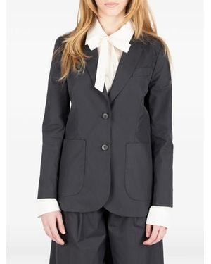 Societe Anonyme Pocket Single-Breasted Jacket - Grey