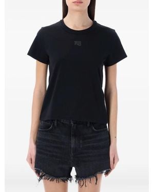 Alexander Wang Logo-Detail T-Shirt - Black