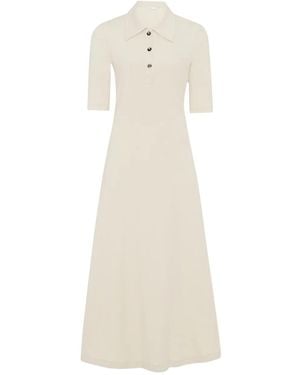 Rosetta Getty Vestido camisero tipo polo - Blanco