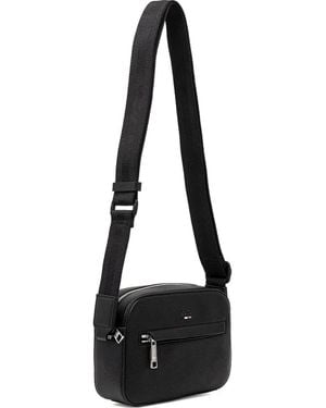 BOSS Zip-Fastening Leather Belt Bag - Black