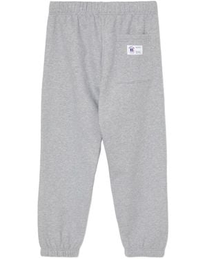 Chocoolate X Russell Athletic Bear-Embossed Trousers - Grey