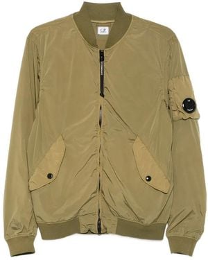 C.P. Company Nycra-R Lens Bomber Jacket - Green