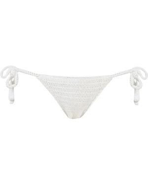 Amir Slama Knit Bikini Bottom - Bianco