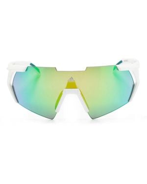 adidas Sp0064 Shield-Frame Sunglasses - Green