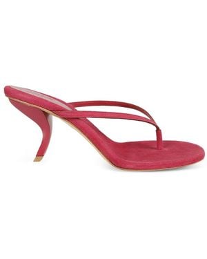 Gia Borghini Aurorina Leather Sandals - Red