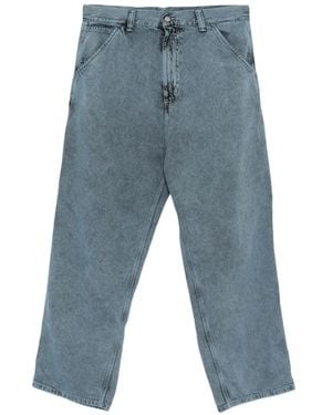 Carhartt Og Single Knee Pant Cotton Trousers - Blue