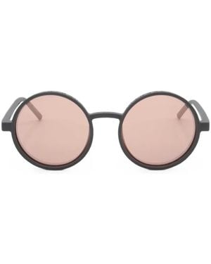 DKNY Logo-Engraved Round-Frame Sunglasses - Pink