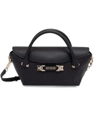 Guess Sophia Pebbled-Texture Tote Bag - Black