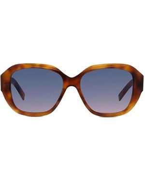 Givenchy Zonnebril Met Geometrisch Montuur - Blauw