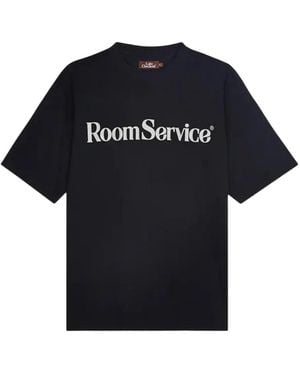 Late Checkout T-Shirt Mit Room Service-Print - Schwarz