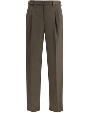 Brioni Capri Pleated Pants - Gray