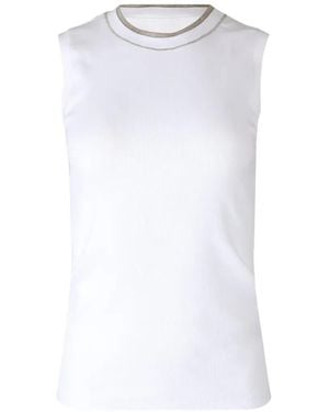 Peserico Sleeveless Top - White